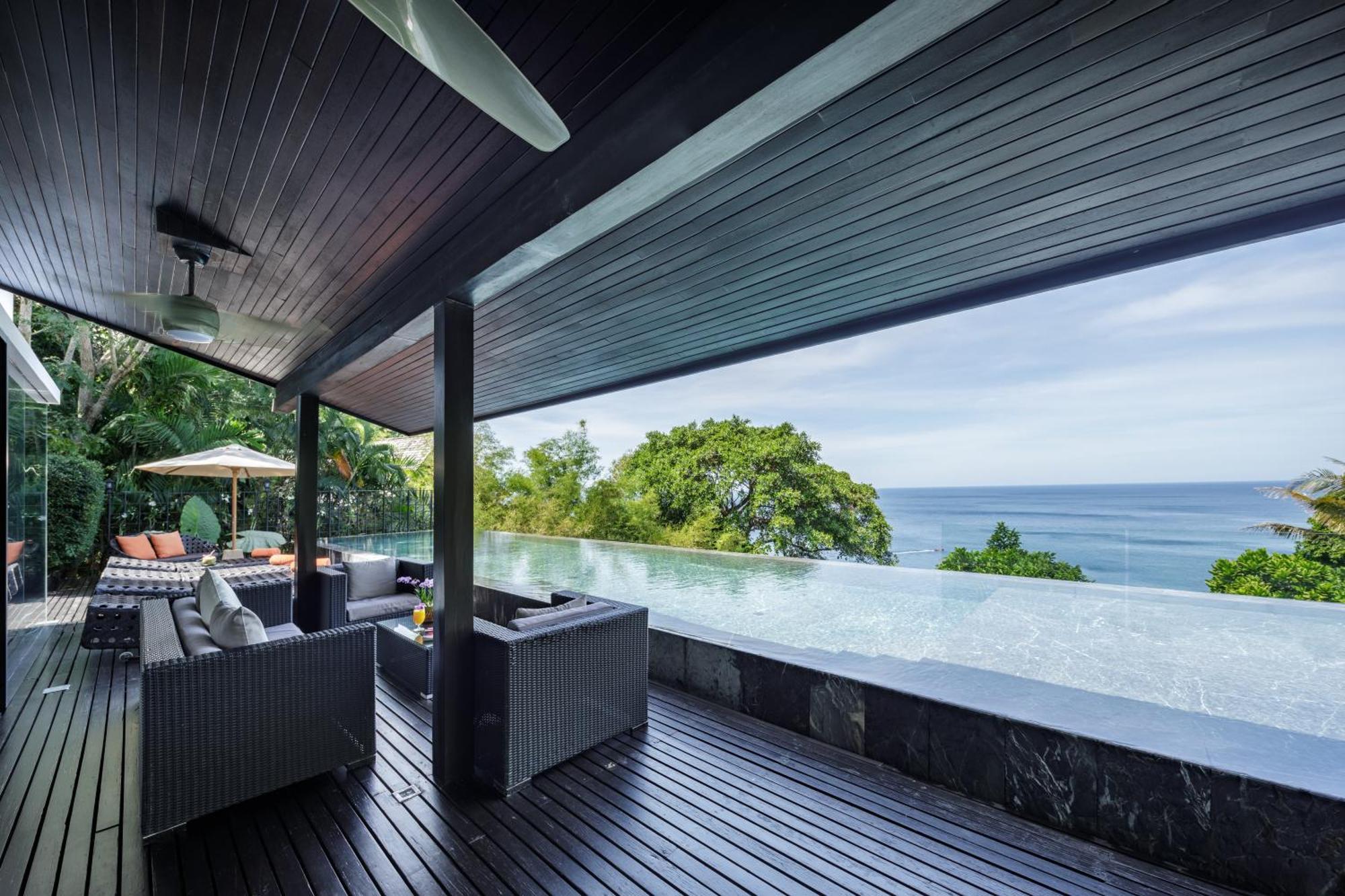 Villa Yang, Private Oceanfront Villa, Kamala Exteriér fotografie