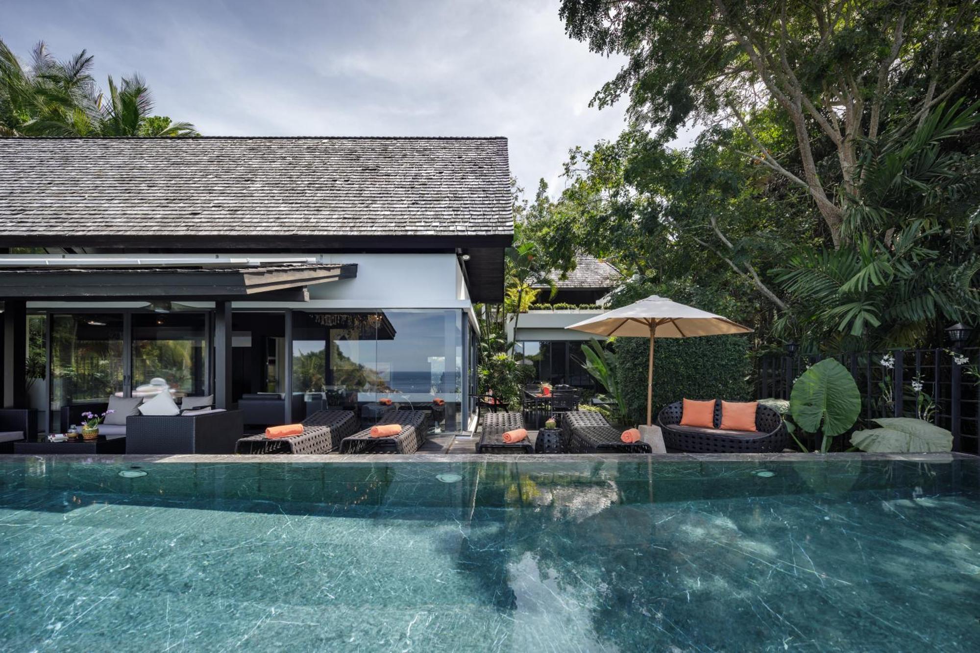 Villa Yang, Private Oceanfront Villa, Kamala Exteriér fotografie